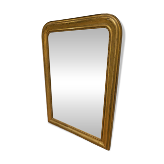 Louis Philippe period mirror in gilded wood