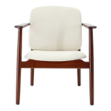 1960s Børge Mogensen Teak Armchair Model 165 Produced by Søborg Møbelfabrik, Denmark