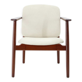 1960s Børge Mogensen Teak Armchair Model 165 Produced by Søborg Møbelfabrik, Denmark