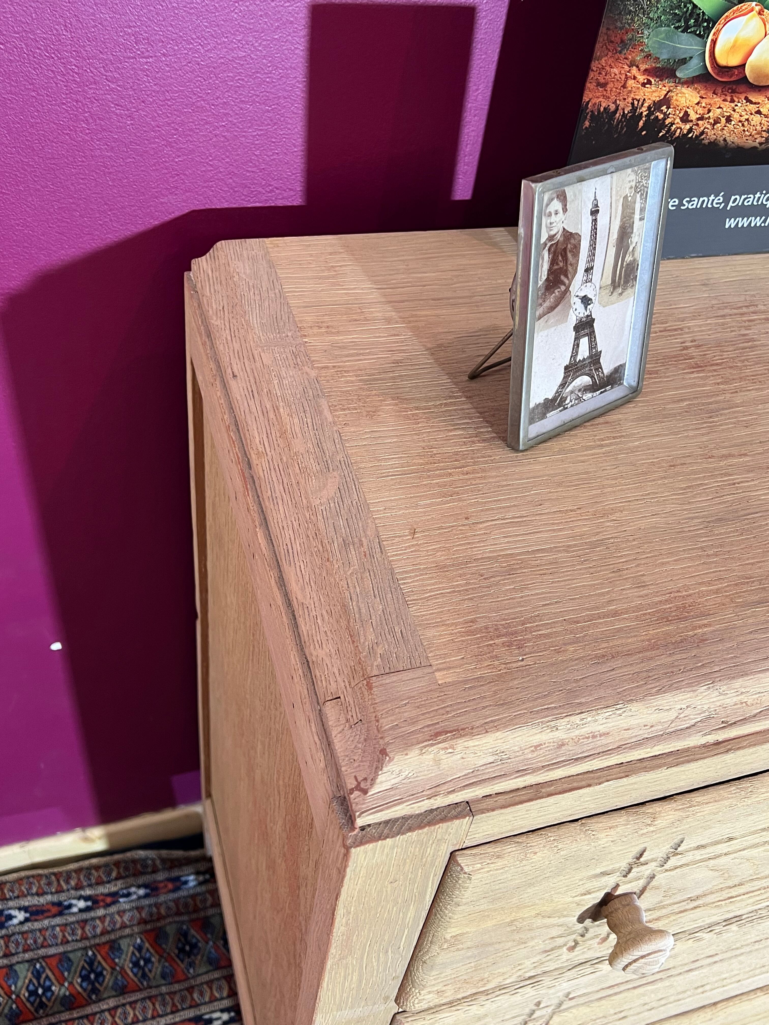 Chest of drawers 3 drawers art deco in wood