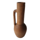 Terracotta vase height 24cm signed PC (signature to be identified)