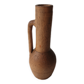 Terracotta vase height 24cm signed PC (signature to be identified)