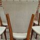 Lot 6 chaises Mid-Century scandinaves années 50-60 pieds compas vintage