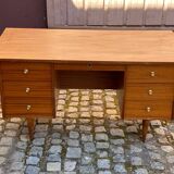 Scandinavian wooden desk from the 50s/60s, 140cm