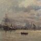 Breton, Marine, oil on canvas marouflée, nineteenth century
