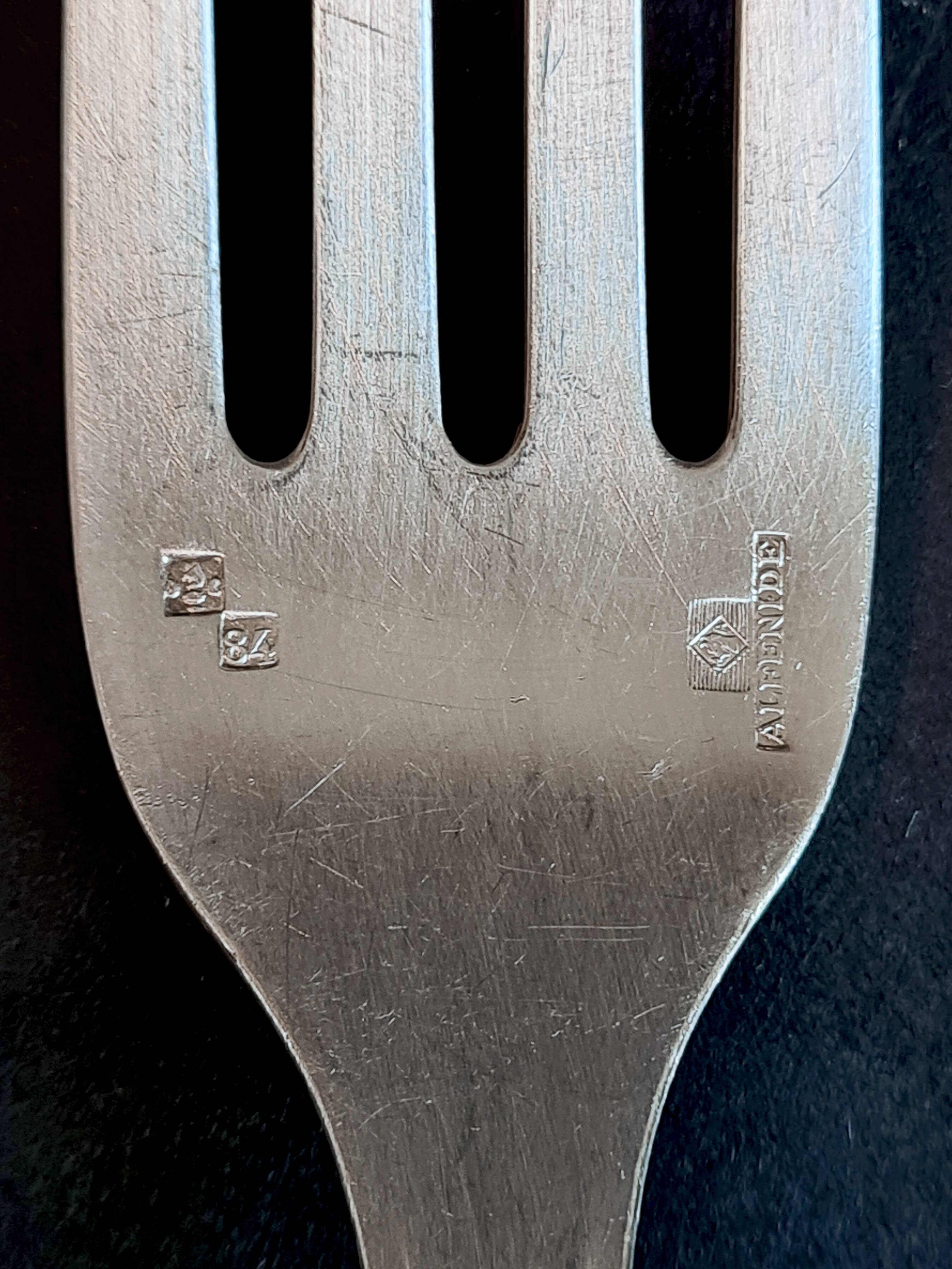 ALFENIDE "CHRISTOFLE" silver-plated cutlery set, TOSCA model. - Ref 09.