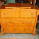 Commode en ronce de noyer XXème