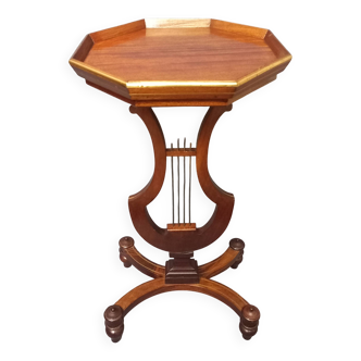 Small Lyre guéridon table, 19th century.