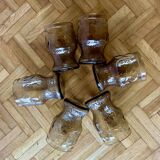 Vintage lemonade service in smoked glass - vemam - made in italy