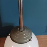 Chandelier suspension ceiling light globe opaline metal