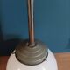 Chandelier suspension ceiling light globe opaline metal