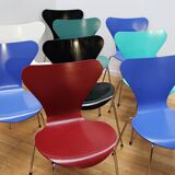 Set of 9 ant chairs 3107 Arne Jacobsen