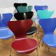 Suite de 9 chaises fourmi 3107 Arne Jacobsen