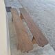 Paire de bancs de ferme rustique ancien