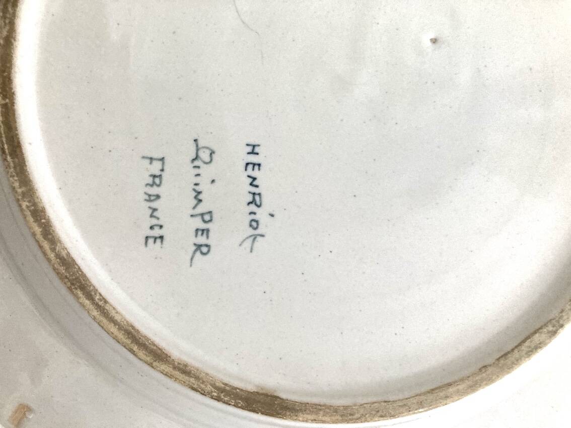 antique Henriot plate