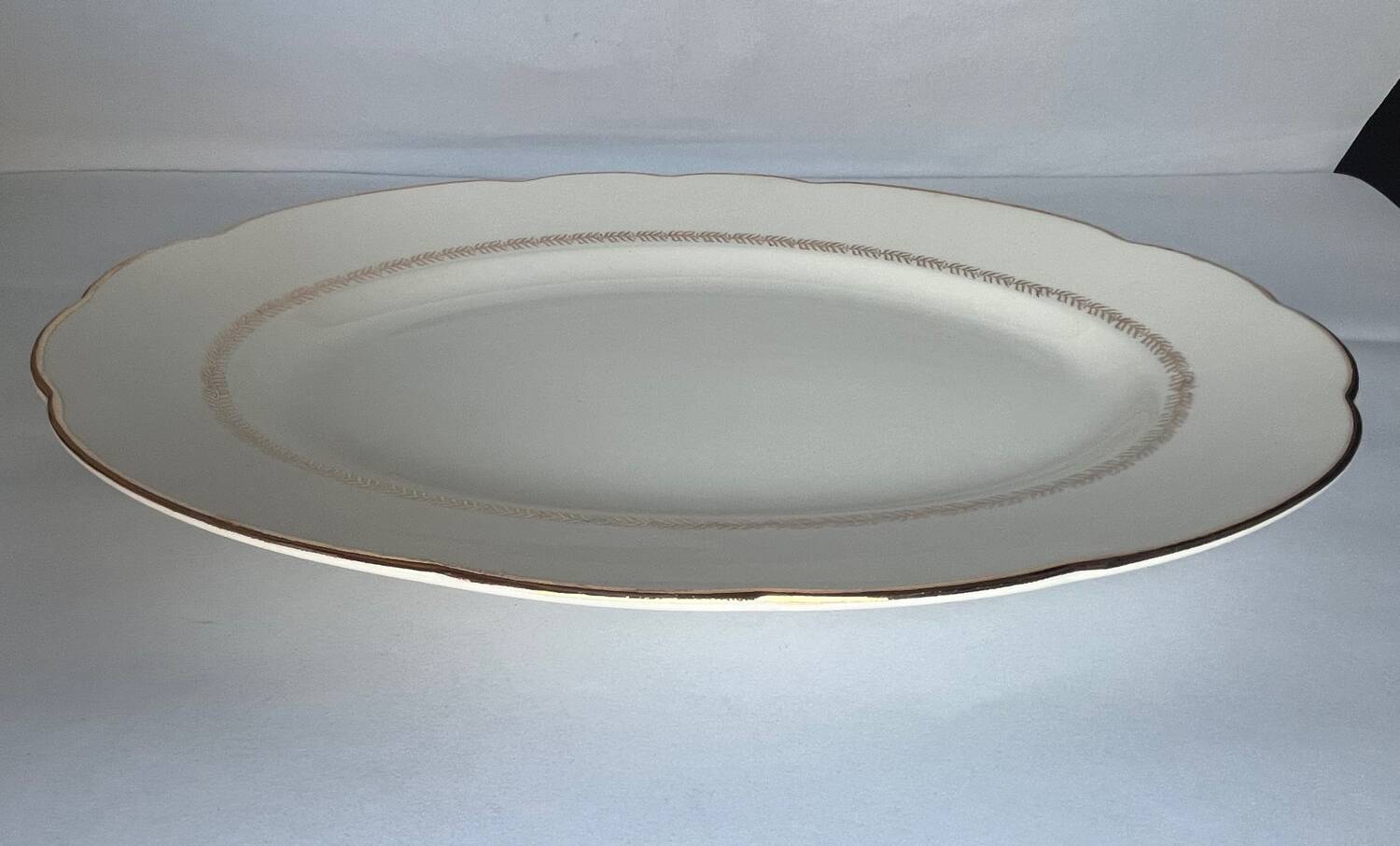 Oval earthenware dish from gien