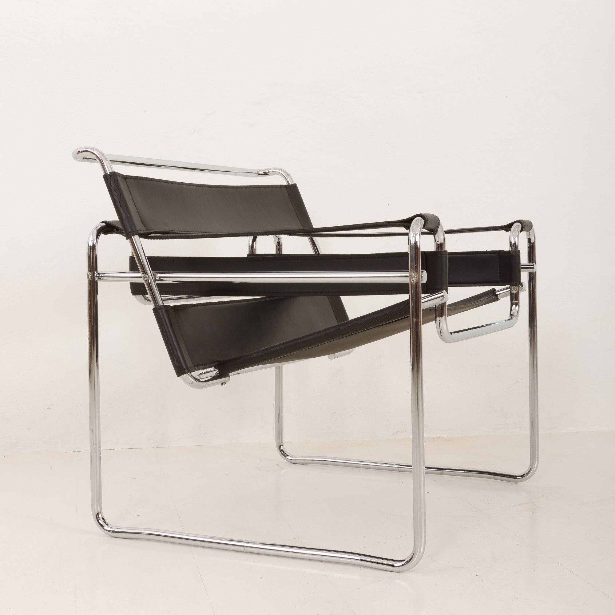Pair of vintage Italian Wassily chairs by Gavina, 1960s.