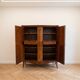 Antique Louis XV style cabinet in wood marquetry