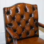 Chesterfield Director's Chair in Brown Cigar Leather