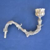Bougeoir ancien en bronze, applique pour piano