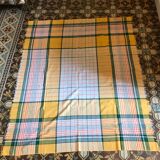 Checkered tablecloth