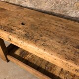 Old carpenter's wooden workbench