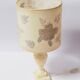 Alabaster lamp and herbarium lampshade