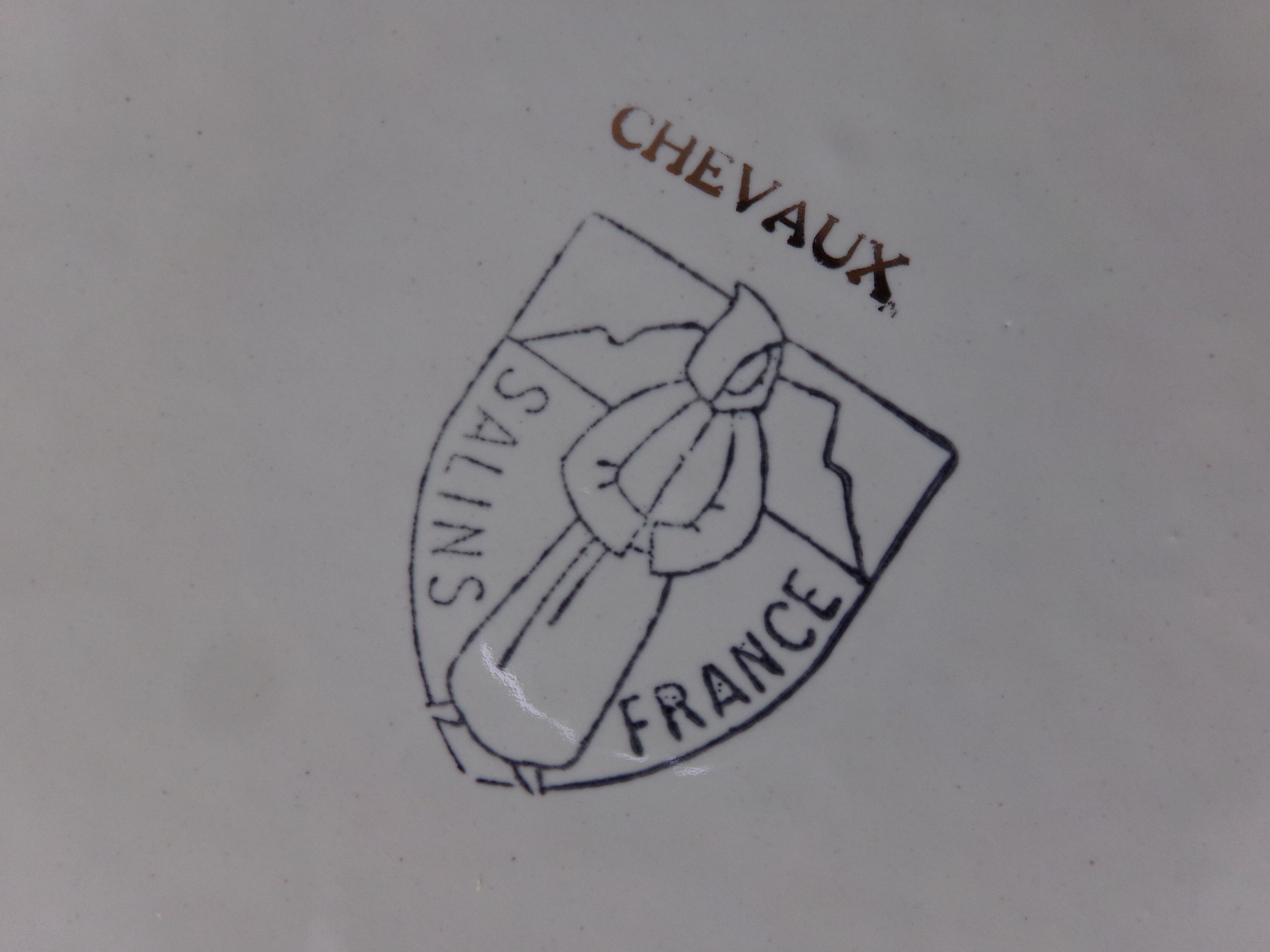 Cake dish platter in Salins earthenware