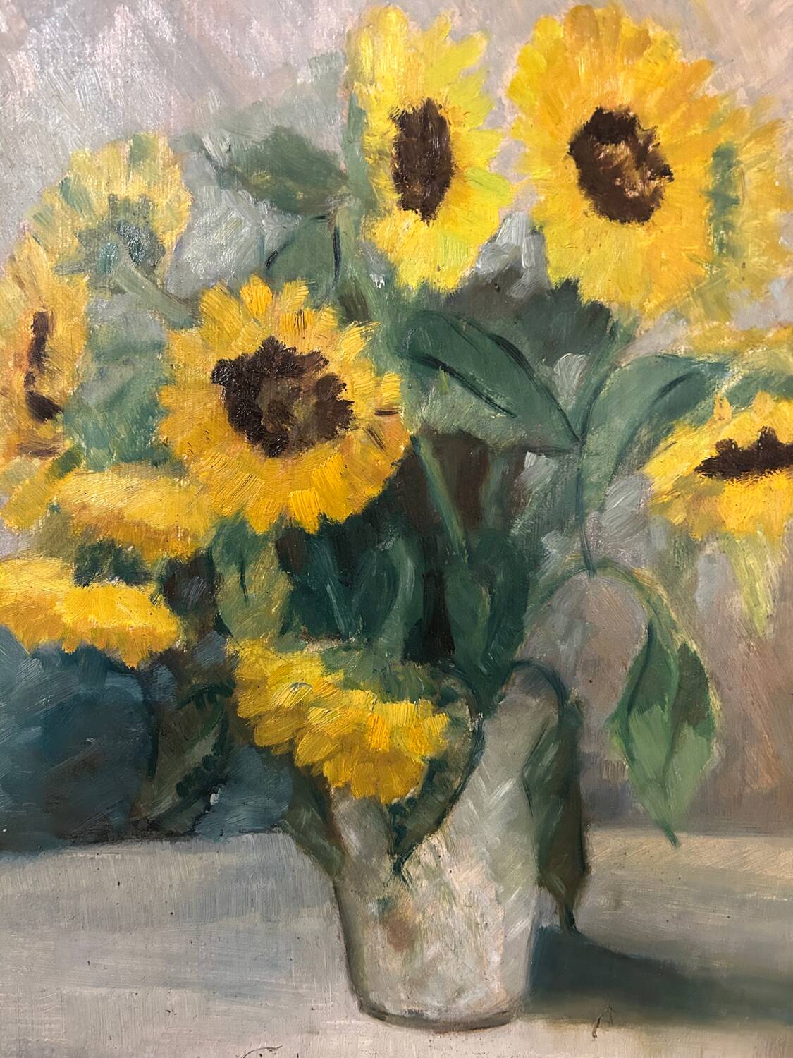 Painting on wood panel: still life