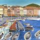 St Tropez port painting