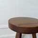 Tabouret bois brutaliste