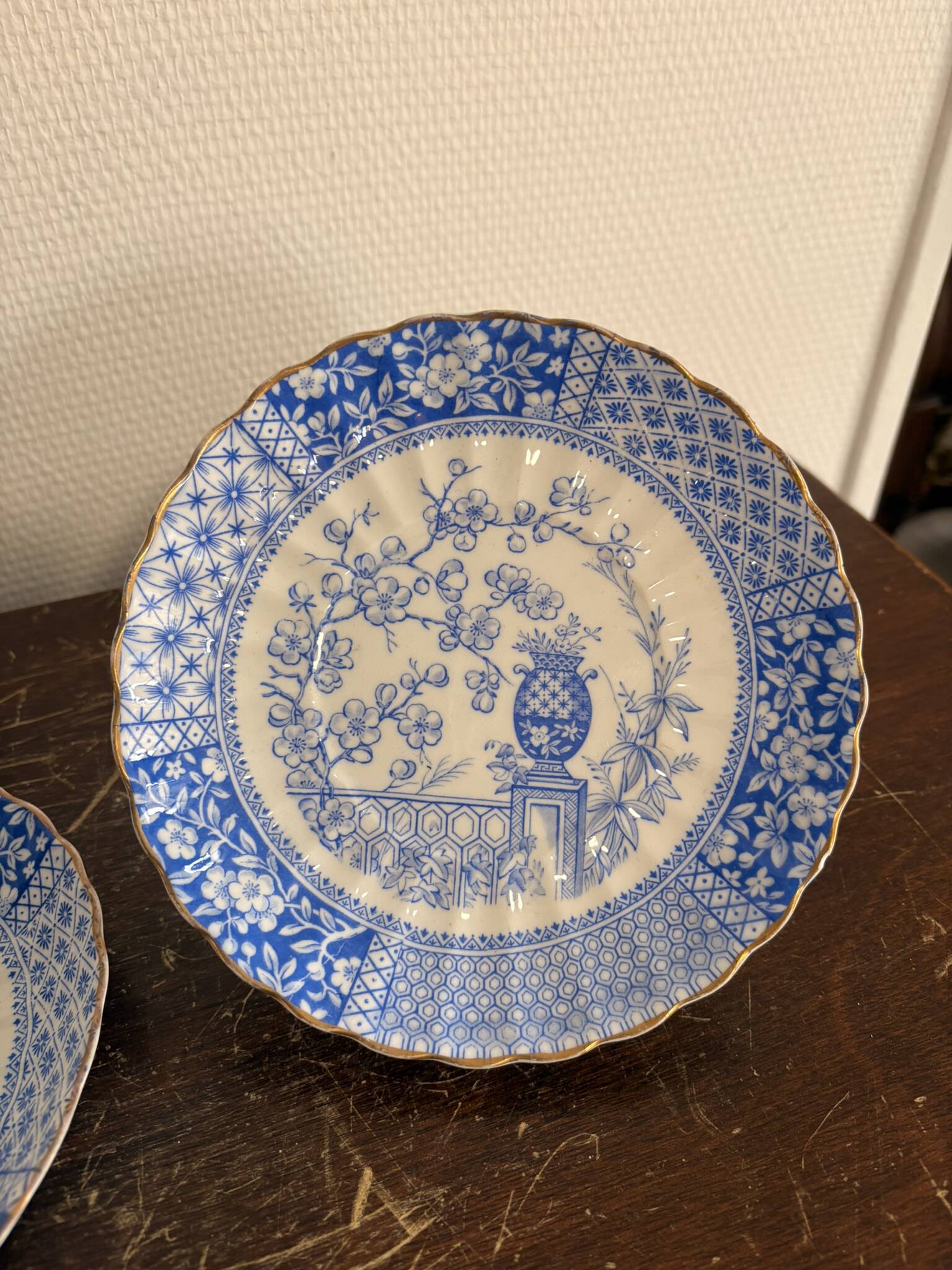 Dessert Plates Mikado William Alsager Adderley 19th Century Japan Pineapple English