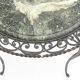 Wrought iron round table