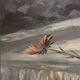 Christophe Rielland XX century. Oil on canvas with a bouquet.