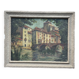 Oil on panel signed Simone Lalanne Bascle