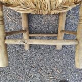 Chaise paillée ancien pour enfant