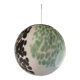 Contemporary Light Green and Black Sphere Pendant in Glass