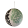 Contemporary Light Green and Black Sphere Pendant in Glass