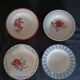 8 mismatched antique deep plates