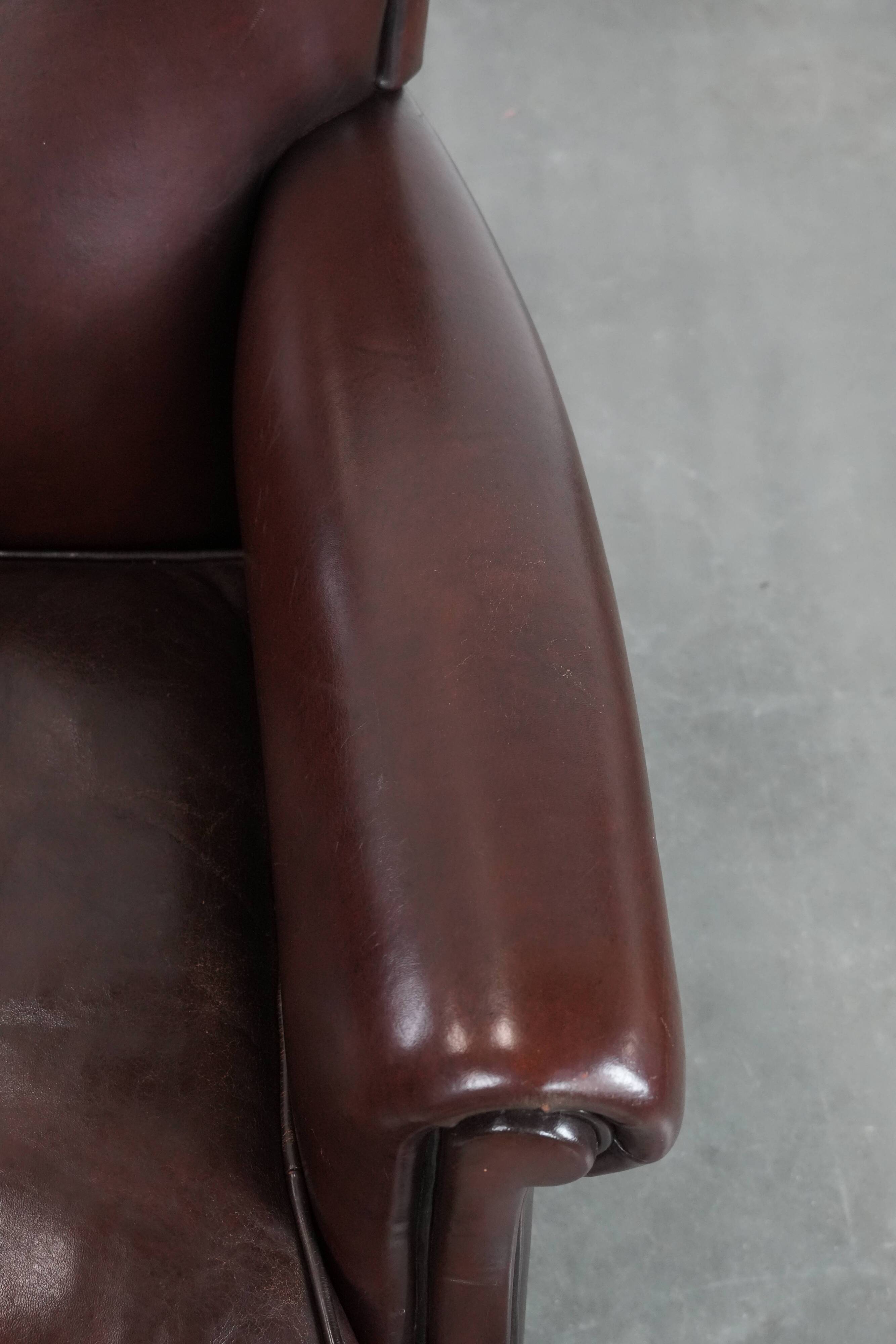 Luxury Sheep Leather Armchair with a Timeless Look