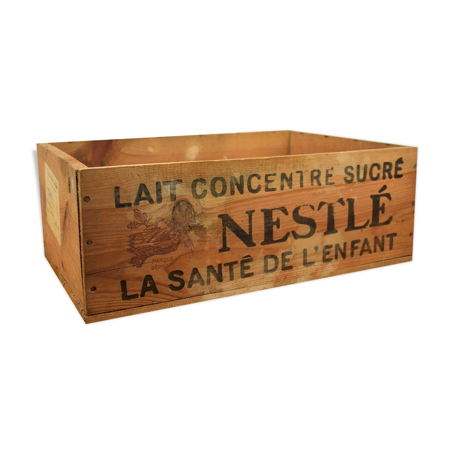 Nestle transport wood box.