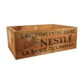 Nestle transport wood box.