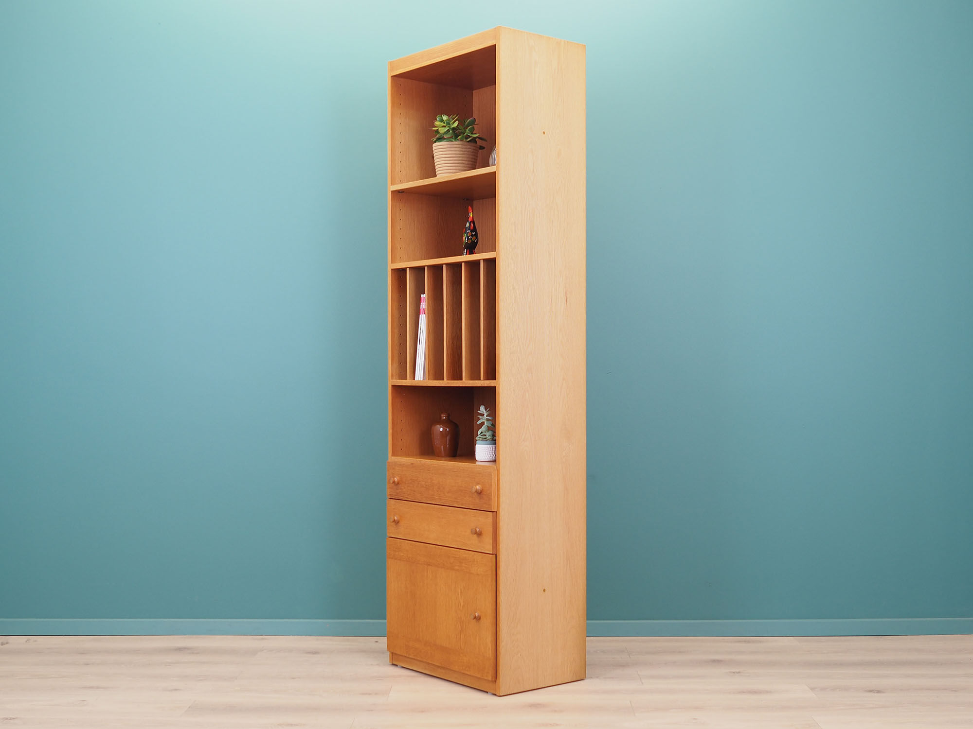 Ash bookcase, Danish design, 1970s, production: Skovby Møbelfabrik