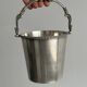 small silver-plated ice bucket