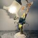Vintage lamp in metal and glass