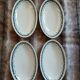 4 antique dishes in ironstone from Badonviller