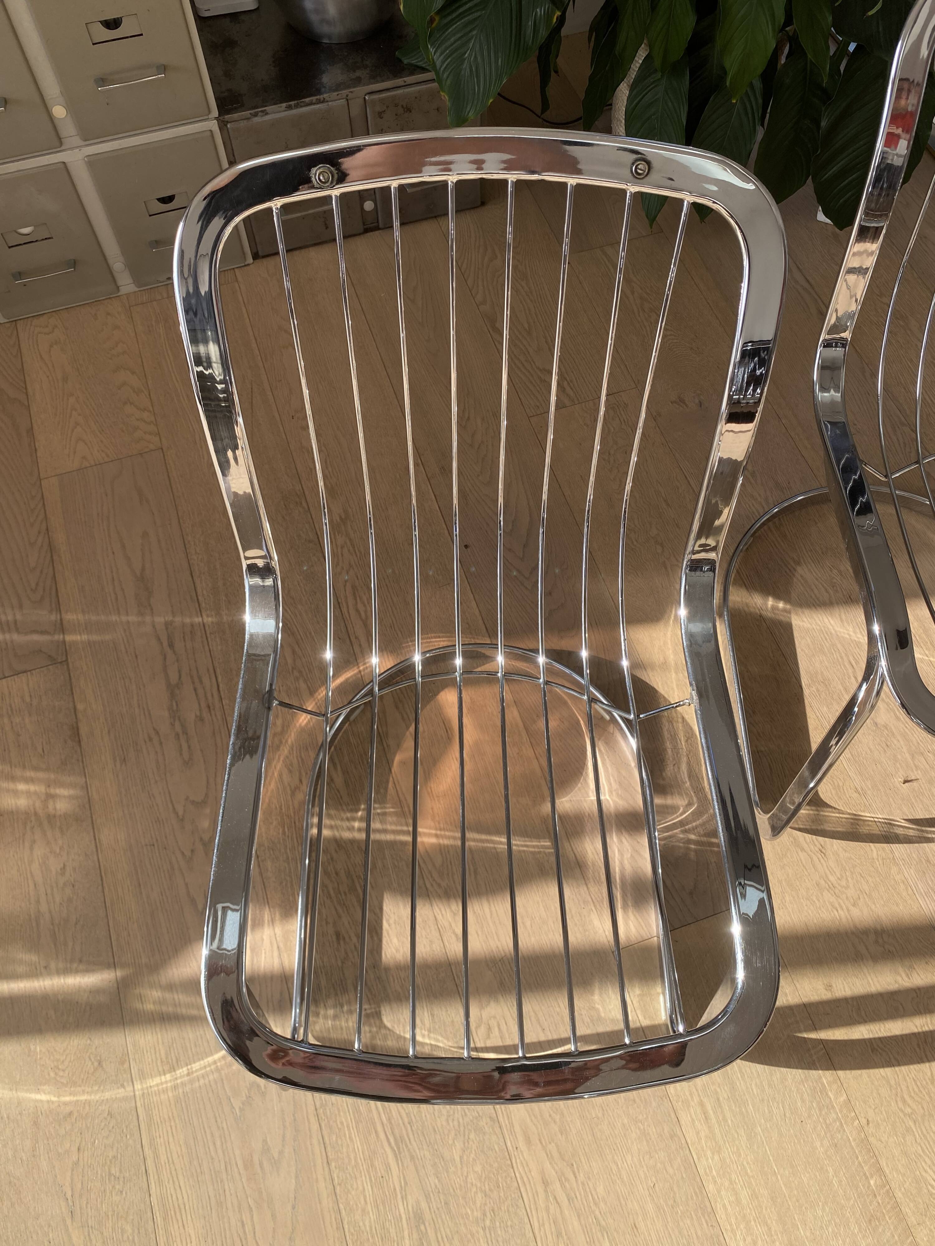 Suite de 6 chaises Cidue Italie 1970