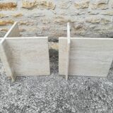 Travertine coffee table