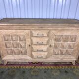 Brutalist solid oak line - aero-mmred art deco