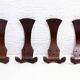 Set of 4 vintage teak cp coat hooks